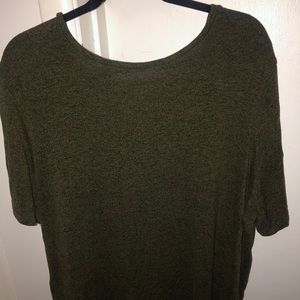olive green shirt